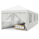 Costruzione solida: resistente e sicura: la struttura in acciaio resistente di questo gazebo garantisce la massima stabilità. Supportato da forti tiranti e picchetti, offre una ferma stabilità che ti dà una sensazione di sicurezza anche in condizioni mutevoli