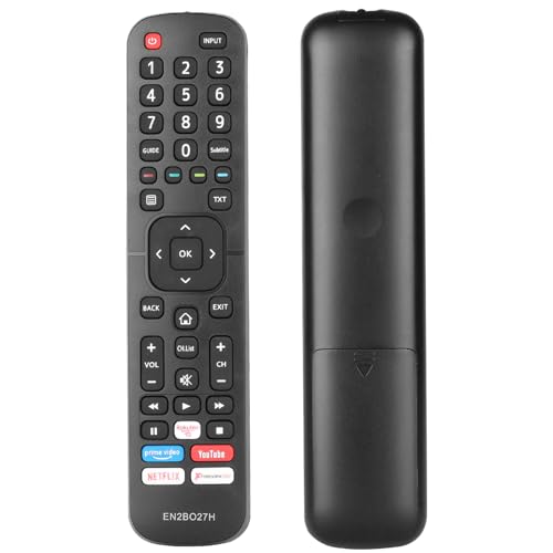 Telecomando EN2BO27H compatibile con Hisense TV H43B7100 H43B7500 H50B7100 H50B7300 43A7140F 43A7160F 50A7100F 43AE7050F 50AE7000F Sostituzione Controller con PrimeVideo YYYoutube Netflix Pulsanti