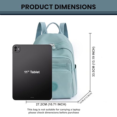 Image of TS WITH TECHSUN Stylish Lightweight Water Resistant Backpack for Women Girls | Anti-Theft Adjustable Shoulder Strap Bag | Multipocket Daypack for Travel, Shopping, Office, Work