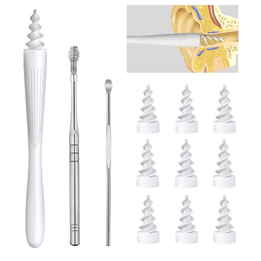 3 in 1 Ear Wax Removal Tool, 2022 Q-Grips Ear Wax Remover Reusable and Washable Replacement Soft Silicone Tips for Deep Cleaner Earwax, Ear Wax Removal Kit Contains 3 Types of Ear Cleaner Tools