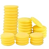 【Diseño práctico】: estas almohadillas aplicadoras de microfibra de Compression edge no abrirán la línea fácilmente, accesorios prácticos y útiles para limpiar superficies de automóviles, muebles, pisos, ventanas, cuero, etc.