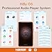 HiBy R1 HiFi MP3 Player with Bluetooth 5.1 Hi-Res Audio Certified DSD 256 Native Tidal Qobuz Player MSEB Tuning 3”Touchscreen 32GB+ Yves Earphones