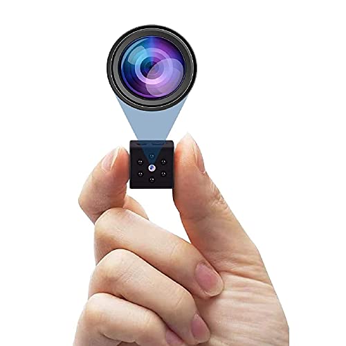 Spy Camera, Hidden Camera Home Security Cam HD 1080P Portable Nanny Mini Cam with Night Vision and Motion Detection for Baby Elder Pet Monitor Fit Indoor Outdoor Using