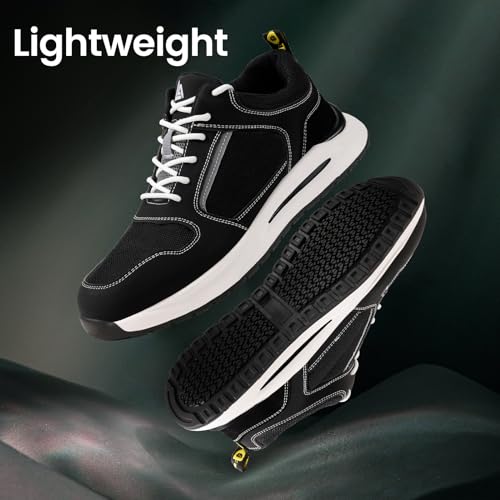 Image of LAoutun Steel Toe Shoes for Men Women Safety Work Shoes Indestructible Steel Toe Sneakers Lightweight Work Shoes Toe Shoes