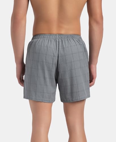 Image of Jockey 8222 Men Super Combed Mercerized Cotton Woven Checkered Inner Boxers with Ultrasoft and Durable Inner Waistband (Pack of 2, Colors & Prints May Vary)