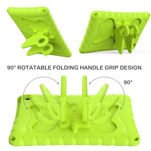 Funda para Kindle Fire Max 11 de EVA antichoque con correa ajustable verde mariposa 6