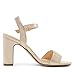 DREAM PAIRS Women's Chunky Heels Open Toe Ankle Strap High Block Comfy Dress Heel Sandals Pumps Shoes,Size 7.5,Gold,Gisela-1