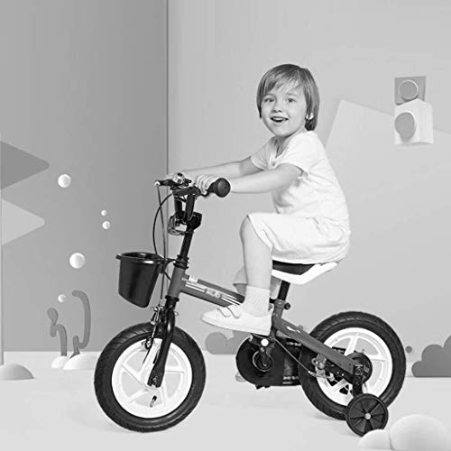 LHQ-HQ Kinderfahrrad Indoor Tricycle/Outdoor Kinderfahrrad Geeignet for Kinder üben 3~10 Jahre alte Sicherheits-Fahrrad-Jungen und Mädchen Fahrrad Kind Übungs-Fahrrad (Farbe: Rot, Größe: 14inches) – Bild 3