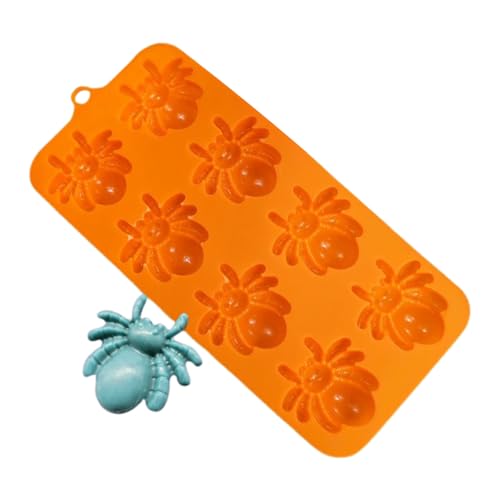 ハロウィン シリコンモールド | スパイダー ブルーム カボチャ型 - 簡単離型 非粘着 シリコンモールド クラフト ワックス フォンダン レジン 石鹸 ベーキング チョコレート カップケーキ デコレーション ハロウィンパーティープロジェクト 用