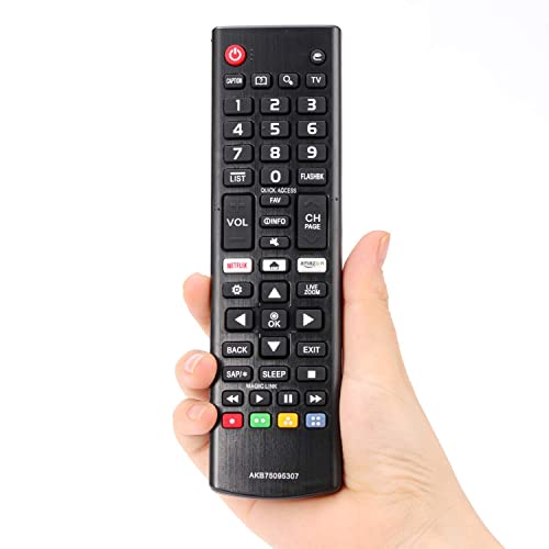 Universal Replacement Remote Control Compatible with All Models LG Smart TV LCD LED 3D HDTV AKB75095308, Black - Image 2