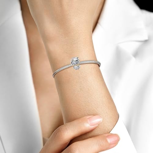 Image of Graduation 2023 Girl Gift Charm Graduate Bachelor's Hat Scroll Bead for Pandora Bracelet
