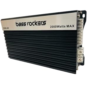 Bass Rockers Z250.4D 2000Watts 4 Channel Class D Car Marine Boat PowerSports ATV UTV Bike Amplifier High Power in Small…