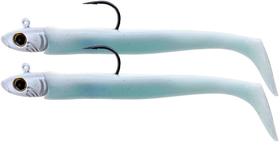 Lazy Lures Bomb Squad Lures (45g/16cm), 2 Per Pack Durable Soft Plastic Paddle Tailed Lures, Saltwater Lures. Perfect For Sea And Fresh Water Fishing, Catch Bass, Pollock, Cod and Mackerel