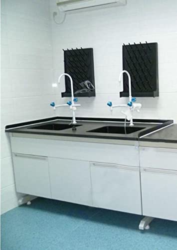 Intbuying Bottle Drying Rack Pegboard Wall Mounted Desk Black 52 Pegs Removable Pp Glassware Drying Draining Rack Education&Lab Cleaning Equipment #TOP3