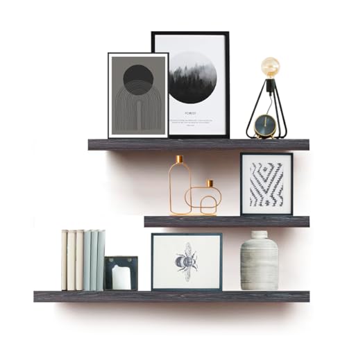 Listado de Baldas flotantes los 5 más buscados. 42 KITUL Kit 3 Repisas Flotantes 3 Diferentes Medidas (50x15, 40x15, 30x15) Montaje en Pared, para Exhibiciones Ligeras - Estilo Moderno y Minimalista - para Hogar y Oficina....