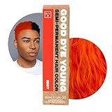 Good Dye Young Streaks and Strands Semi Permanent Hair Dye (Riot Orange) - UV Protective Temporary Hair Color Lasts 15-24+ Washes - Conditioning Orange Hair Dye - PPD-free, Cruelty-Free & Vegan