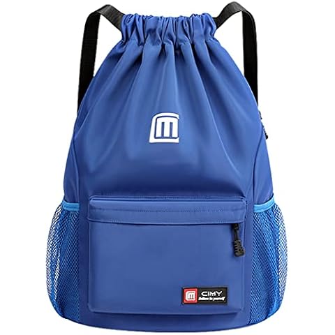 Eucomir Mochila Deportiva de Cuerdas con Cremallera Exterior Cover