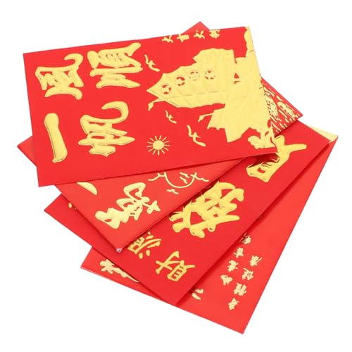 Enveloppe en papier rouge pour ranger vos documents avec agrafeuse - 3