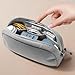 ＫＬＫＣＭＳ Travel Electronic Organizer,Pouch Bag,Carry Case,Portable Storage Bag,Cable Electronics Organizer for Power Bank, Grey