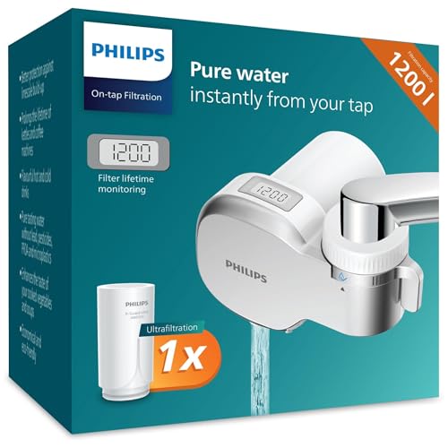 Philips Water Filtro de Grifo AWP3756P1/10, ULTRAFILTRACIÓN con P...