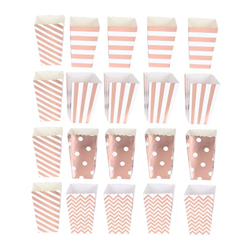 CIYODO Elegant Popcorn Paper Boxes 30 Pack Snack Storage Box for Birthday Events