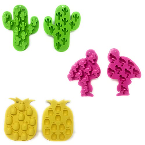 Juego de 6 Moldes de Cubos de Hielo de Silicona miniatura 1
