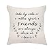 VEEMIZO dla kobiet urodziny rocznica poszewki na poduszki siostra poszewka na poduszkę 'We are Best Friends Forever' 45 x 45 cm