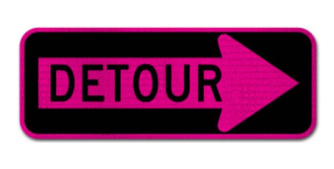 USA 巨大DETOUR看板 USA 巨大DETOUR看板