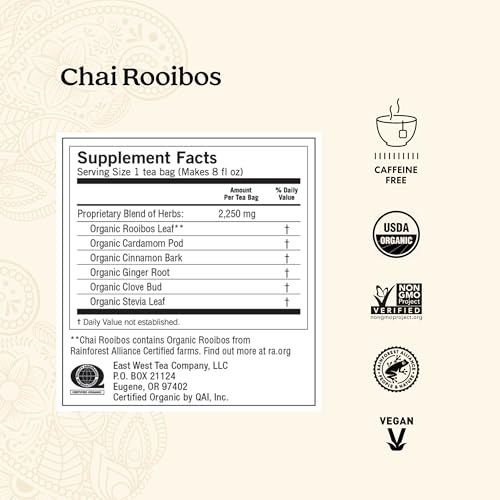 Yogi Tea Chai Rooibos Tea - 16 Tea Bags Per Pack (4 Packs) - Spiced Organic Rooibos Tea thumb #2