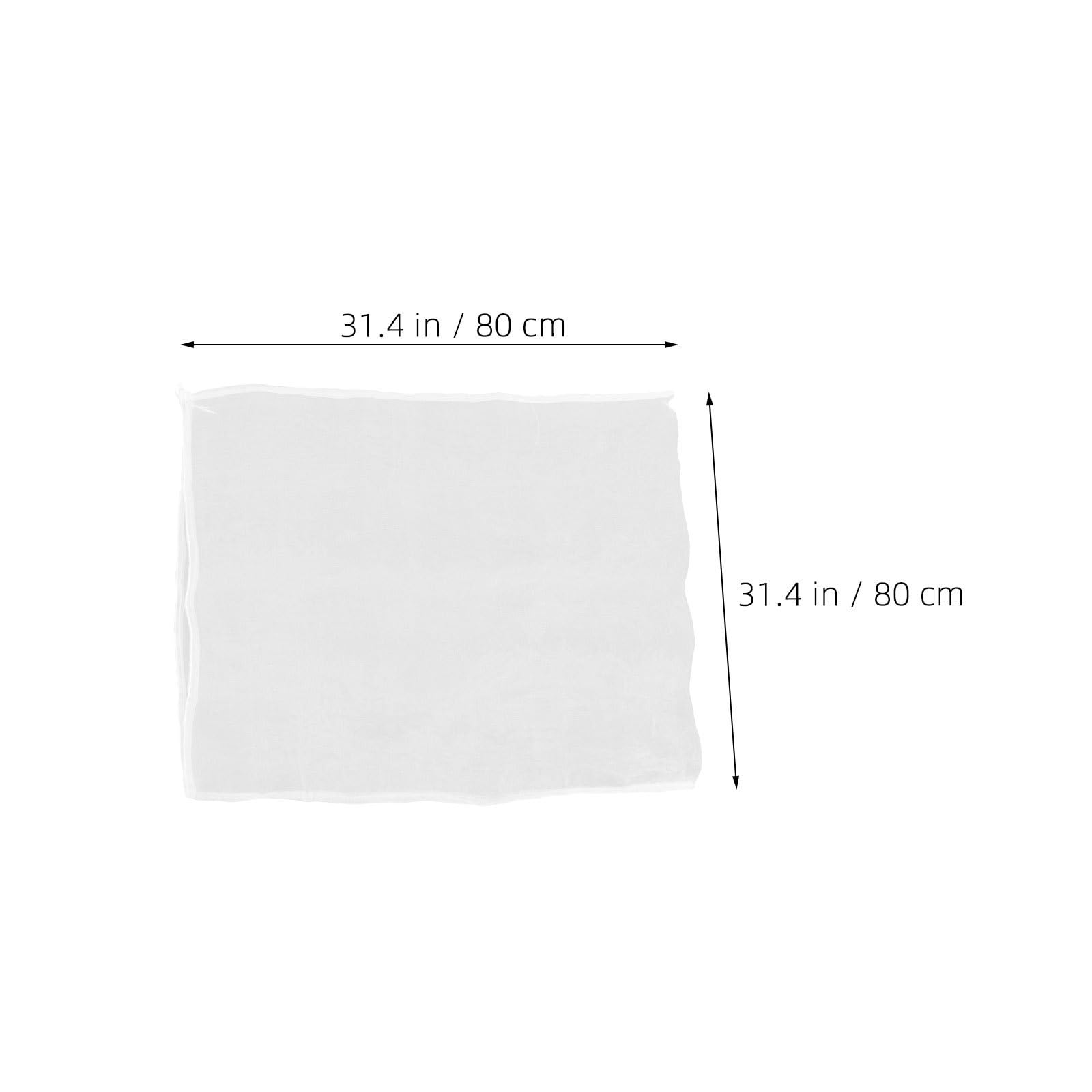 Uonlytech 8 Bolsas de Malla Antipájaros de Nylon Blanco con Cierre Doble para Protección Reutilizable en Huertos y Jardines de Fresas y Melocotones
