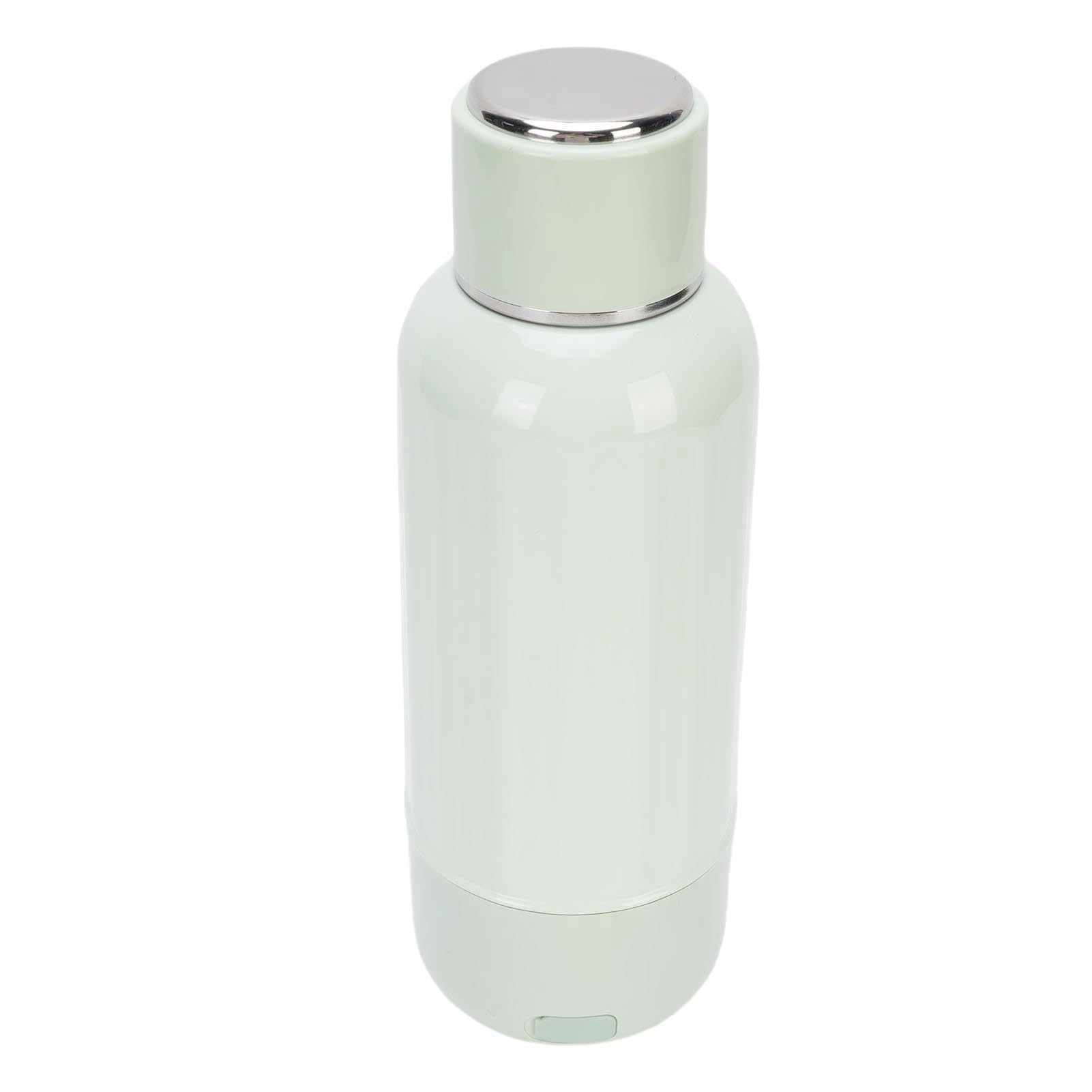 TARSHYRY Reise-Wasserkocher, Kabellos, Wiederaufladbar, Tragbar, Kleiner Wasserkocher, Heizung mit 5 Temperaturreglern für Camping, Auto, Reisen, Outdoor, 316 Edelstahl, 500 Ml (GREEN)