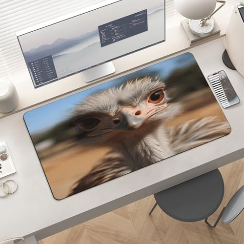 Cute Ostrich Mouse Pad Grande Antideslizante 60x30 cm miniatura 6
