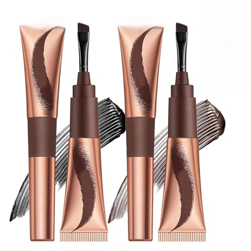 2 artículos de gel de color de cejas, tinta de gel de cejas para tatuajes, exfoliante de cejas, duradero y fácil de usar (#1#2)