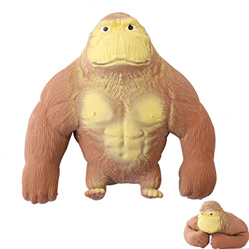 BOYIDAI Gorilla Figure Toys, Stretch Gorilla Stress Relief Toys, Latex
