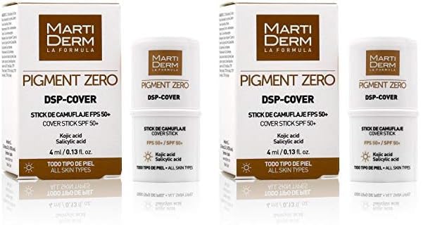 Martiderm cover dsp stick spf50+ camufl, 4ml / 0.13 fl.oz (Paquete de 2)
