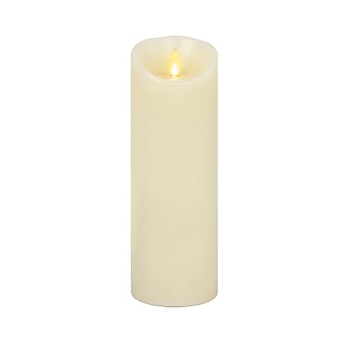 Luminara Scalloped Edge Flameless LED Candle, Warm White, 3" x