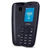 sprache verfügbar: deutsch MP myPhone 3330 Tastenhandy ohne Vertrag 1,77” Seniorenhandy mit Taschenlampe, Dual SIM, Kamera, FM Radio, MP3, Lange Akku 800mAh, Bluetooth, SD, Mobiltelefon, Rentner Handy, Großtastenhandy - Schwarz