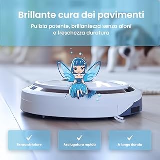 Mrs. SHINY - Detersivo per lavapavimenti con fragranza fresca - Pulizia senza striature e asciugatura rapida - Compatibile con vari modelli di lavapavimenti - 750 ml - Packaging May Vary