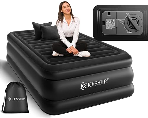 KESSER® Materasso gonfiabile, autogonfiabile, con pompa elettrica integrata, materasso ad aria, per...