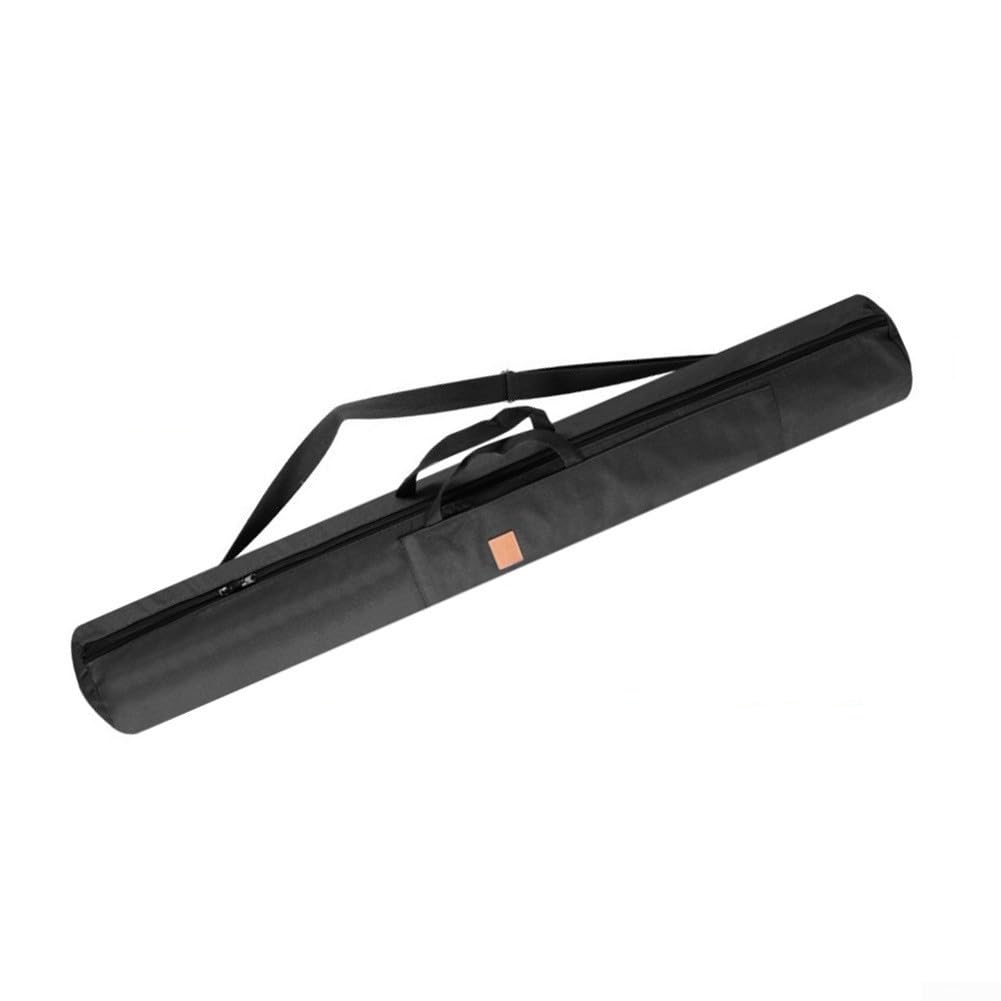 Crabop Fishing Rod Storage Bag 120cm Portable Pole Sleeve with Shoulder Strap for Tackle Box and Reels - Weatherproof Outdoor Gear(black)
