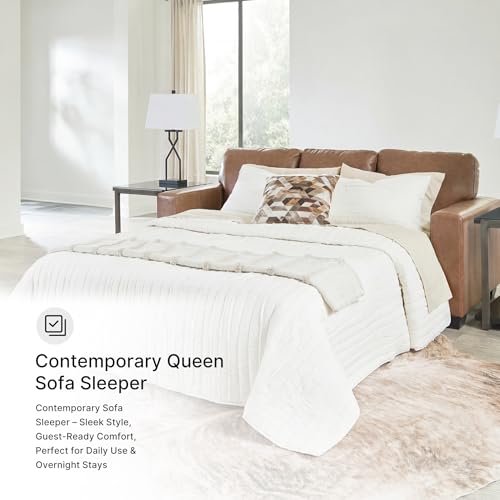 Ashley Bolsena Queen Leather Sofa Sleeper