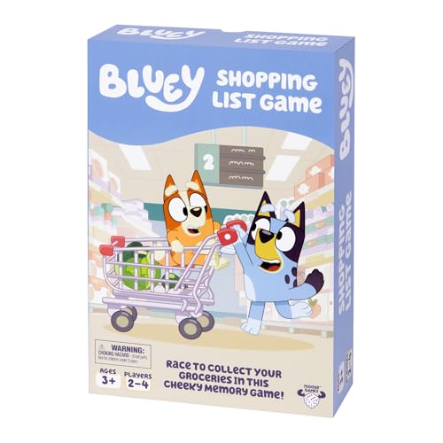image for BLUEY Shopping List Game, Join, Bingo, Bandit & Chilli On A Fun Superm