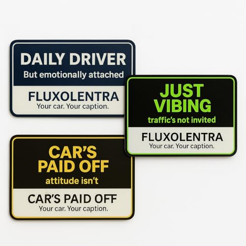 Fluxolentra Magnetic Car Decals 3 Pack