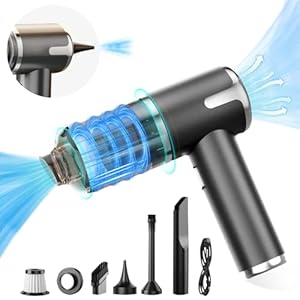 liusoreg Handheld Car Vacuum Cordless 3-in-1 Mini Portable Vacuum Cleaner 9000PA Dust Buster & Air Blower & Hand Held Pump with Multi-Nozzles for Car, Home, Office, Pet