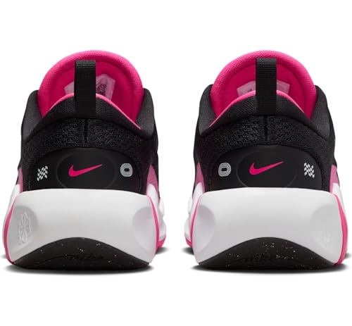 Nike Infinity Flow Big Kids' Running Shoes (FD6058-003, Black/White-Laser Fuchsia) Size 5.52