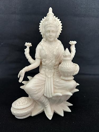 Estatua de Lakshmi de mármol de 18 cm