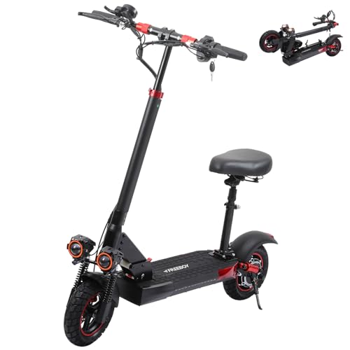 J01 Monopattino Elettrico Adulto con Sella, Scooter Elettrico Pieghevole con