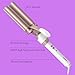 Conair Double Ceramic 3 Barrel Curling Iron, Hair Waver, Create Beachy Waves, Long-Lasting Natural Tight Waves for all Hair Lengths, White / Rose Gold