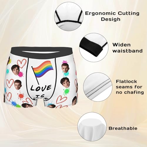 Custom Boxers Underwear for Men Personalized Funny Boxers with Face on Them Customized Gift for Him Boyfriend3