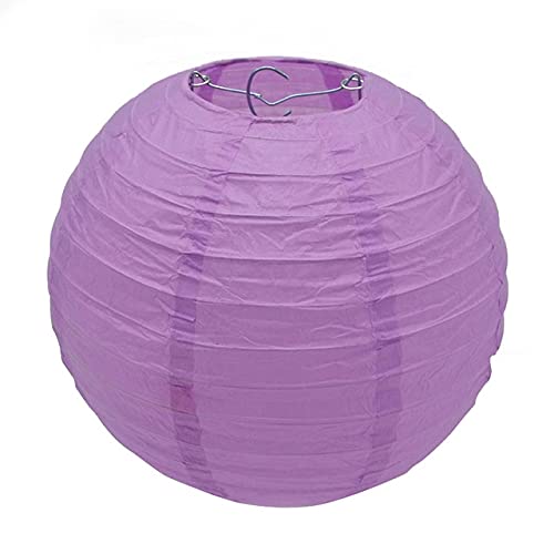 Lampions Lanterne di carta, 20 pezzi, lanterna di carta colorata iMeshbean 30 cm, 12 colori, paralume rotondo, lanterna di carta da appendere, decorazione per matrimoni, feste, compleanni